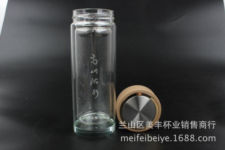 批发定制双层水晶玻璃杯广告礼品杯保温杯塑料杯可印字logo